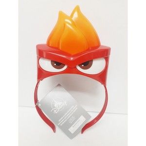 Disney Parks Light Up Anger Inside Out  Glow Flames Plastic Ears Headband NWT!